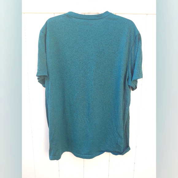✨Lightweight✨Eddie Bauer Motion Performance Moisture Wicking T Shirt Teal  XXL - Picture 2 of 3